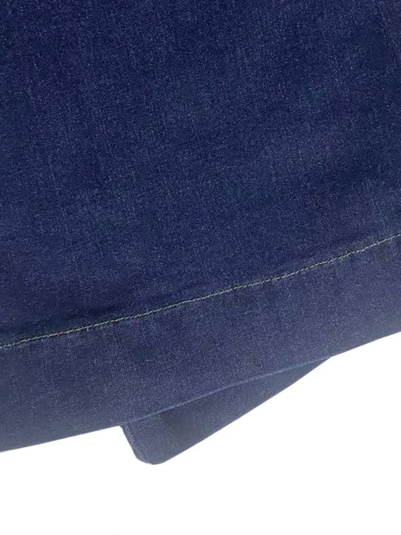 Women's Plain Flare Leg Jeans with Button & Pockets , Casual Bell Bottom Trousers for Daily Wear