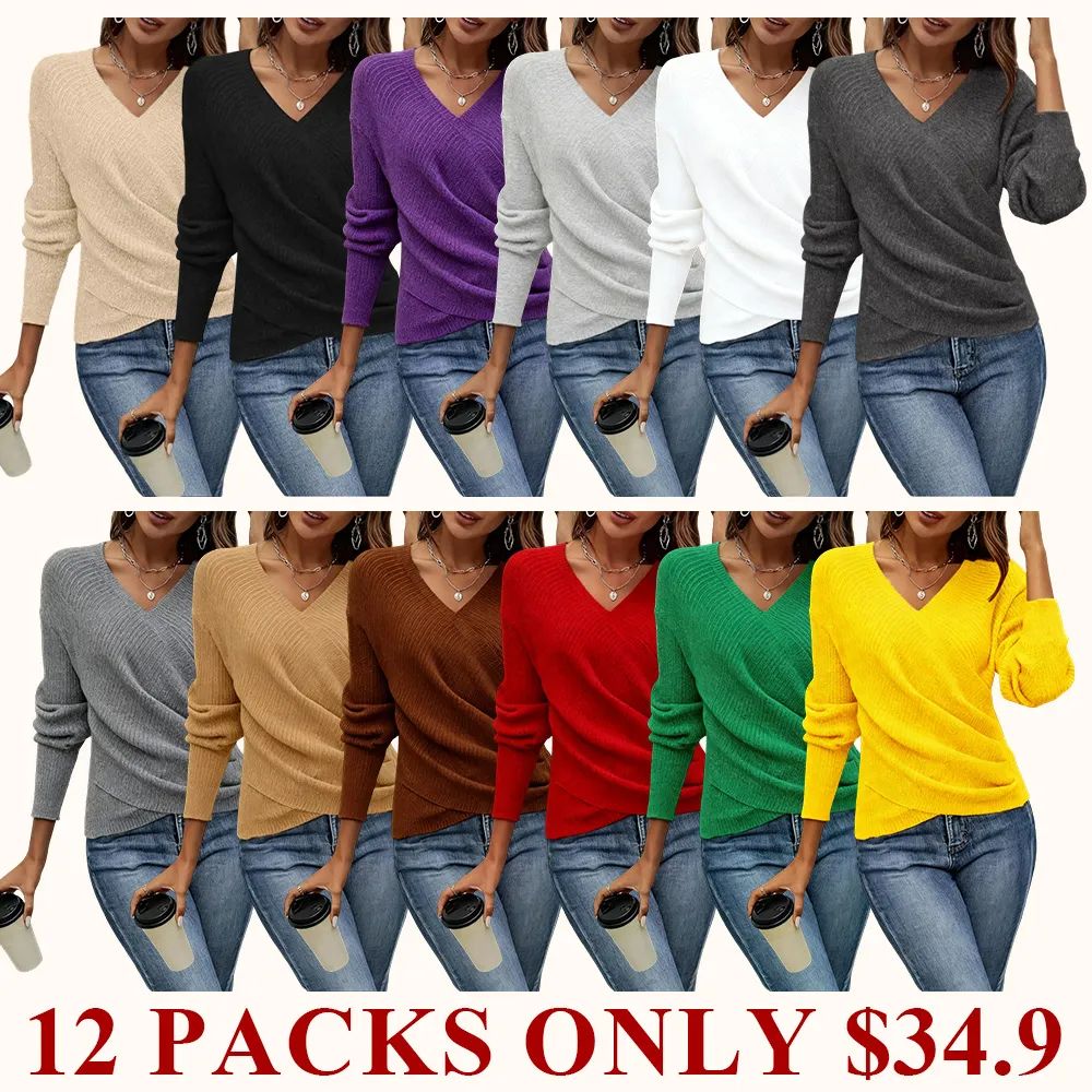 Elegant women's casual knit sweater