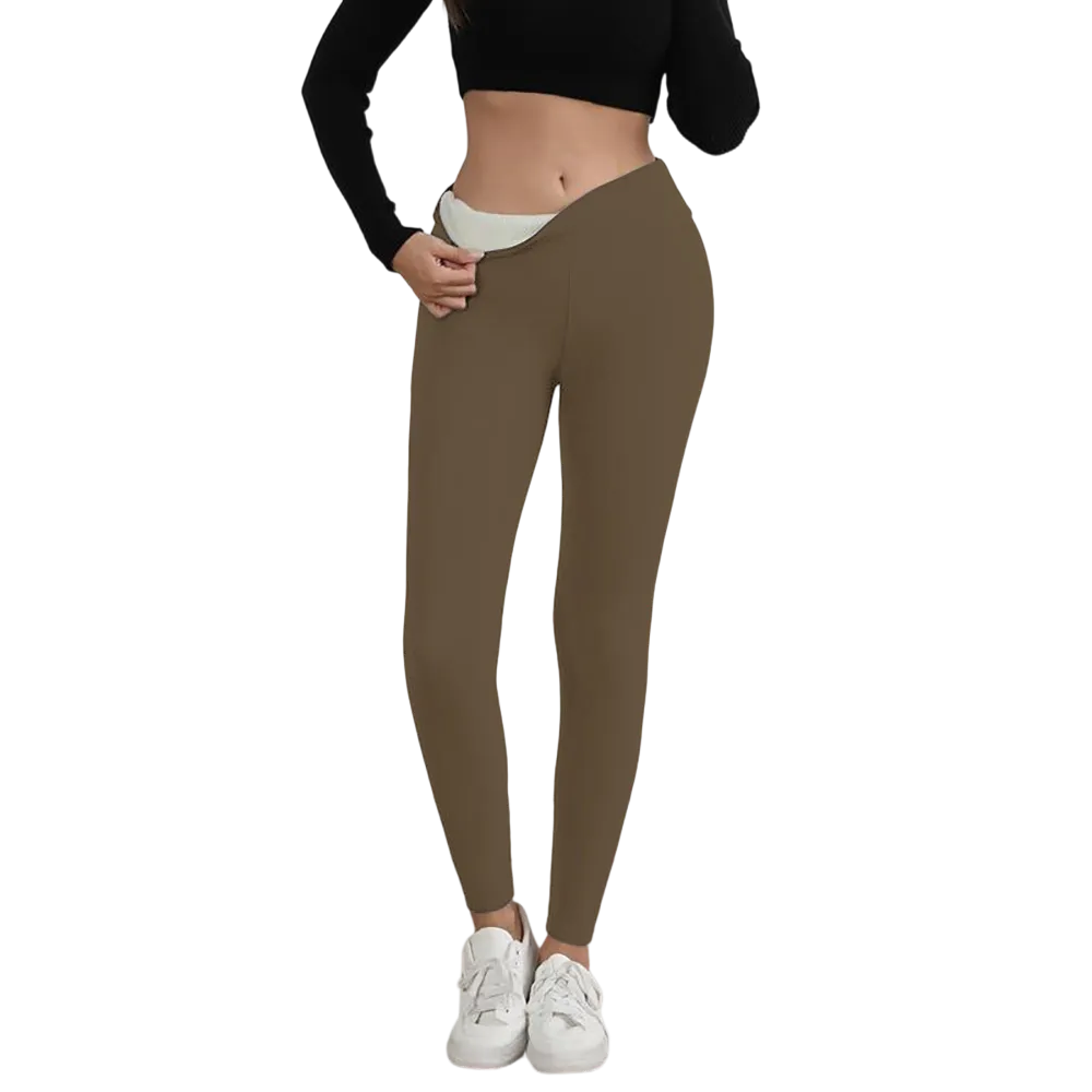 Winter Warm Fleece Lined Leggings High Waist Women's Casual Riding Workout Wear for Yoga