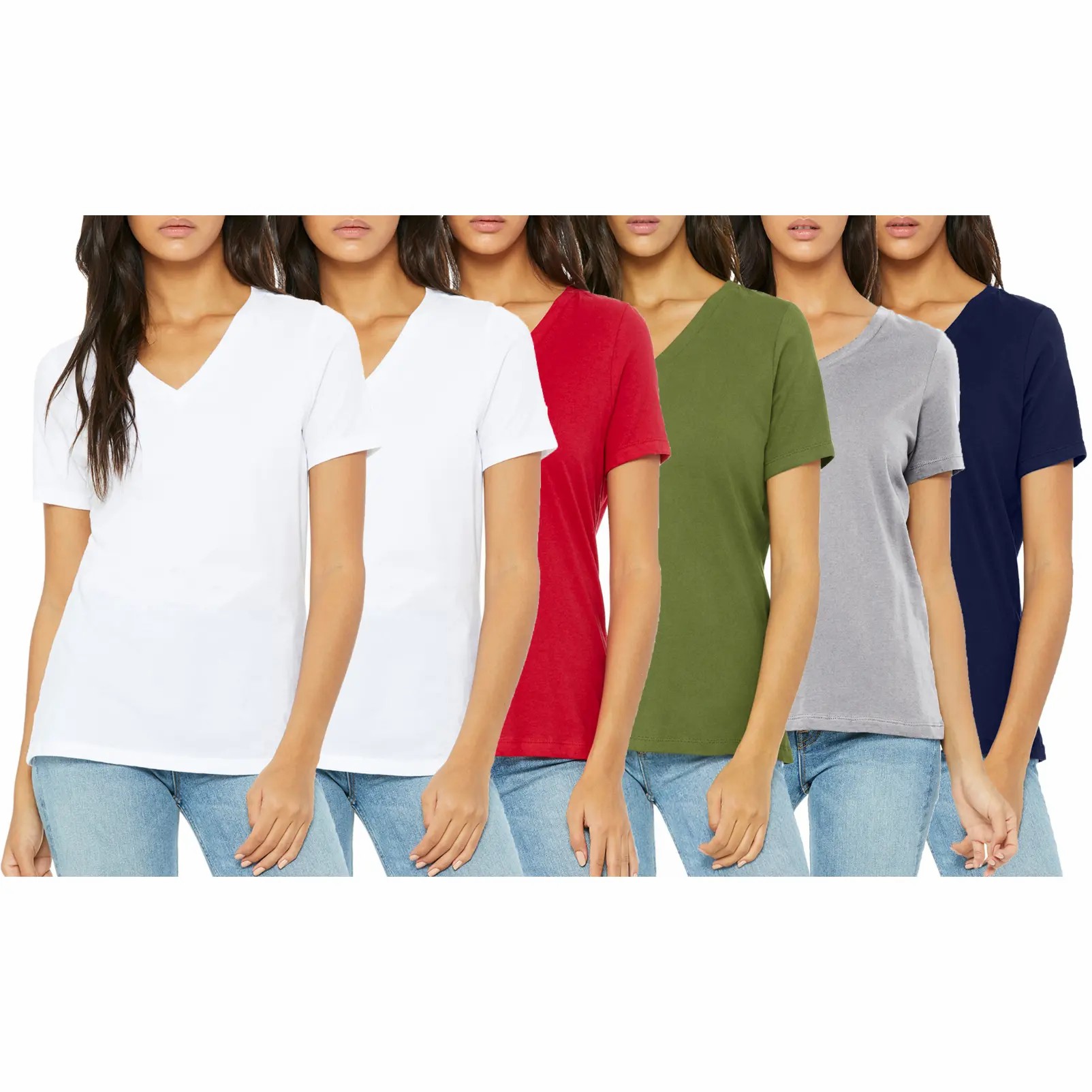 Women’s Essential 6-Pack Premium Basic Tees - Summer Comfort Set