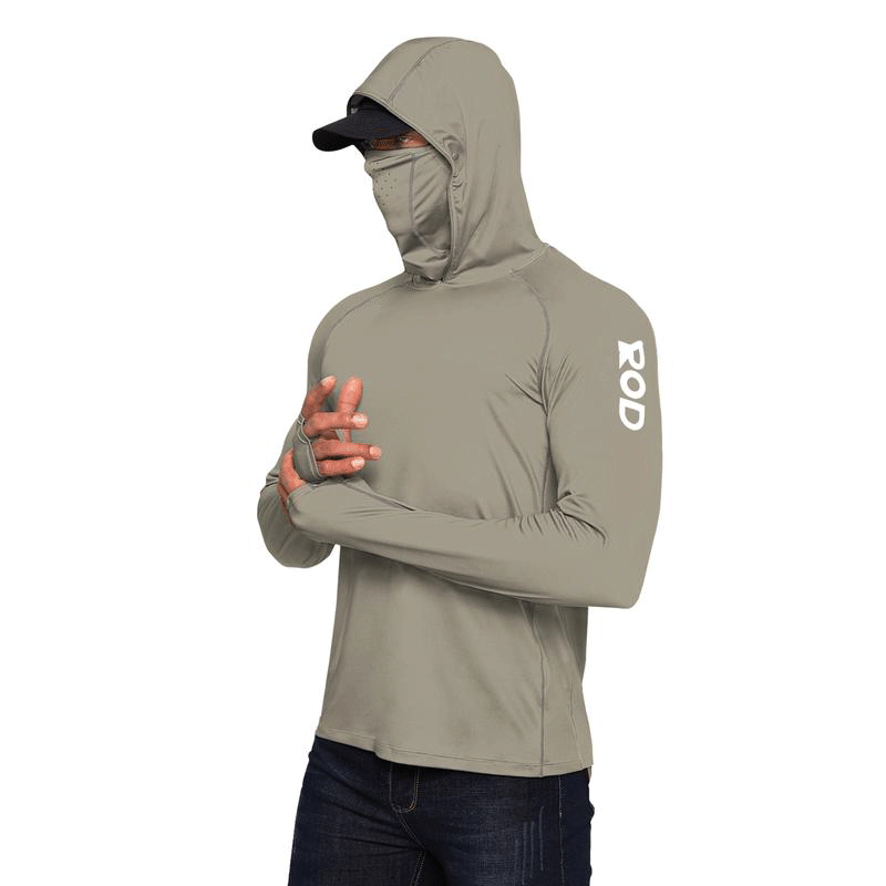 Men’s UPF 100 Sun Protection Hoodie with UV Detection