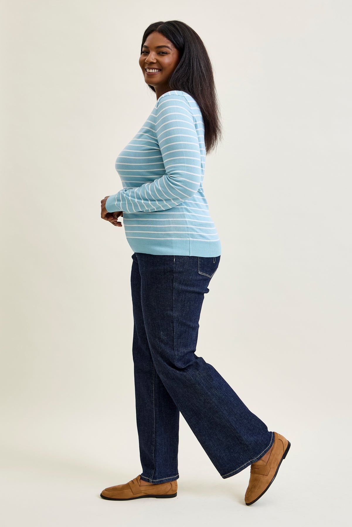 Eliana Rinse Geometric Wide Leg - PLUS