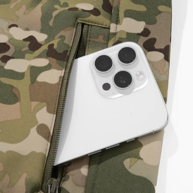 Men's Multi-Pocket Workwear Hooded Jacket, Fleece Waterproof Jacket