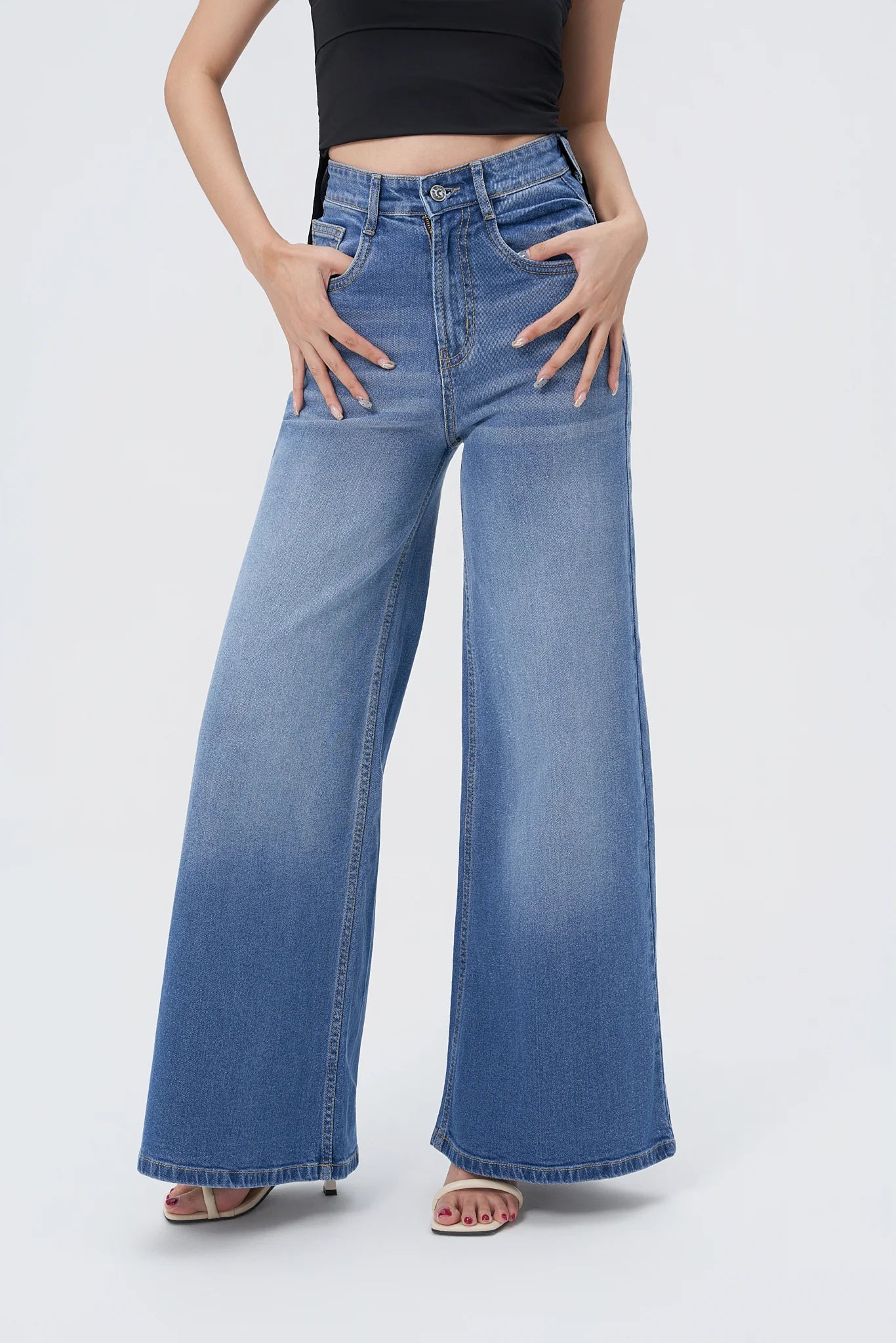 Sweet Static Extra Wide Leg Jeans