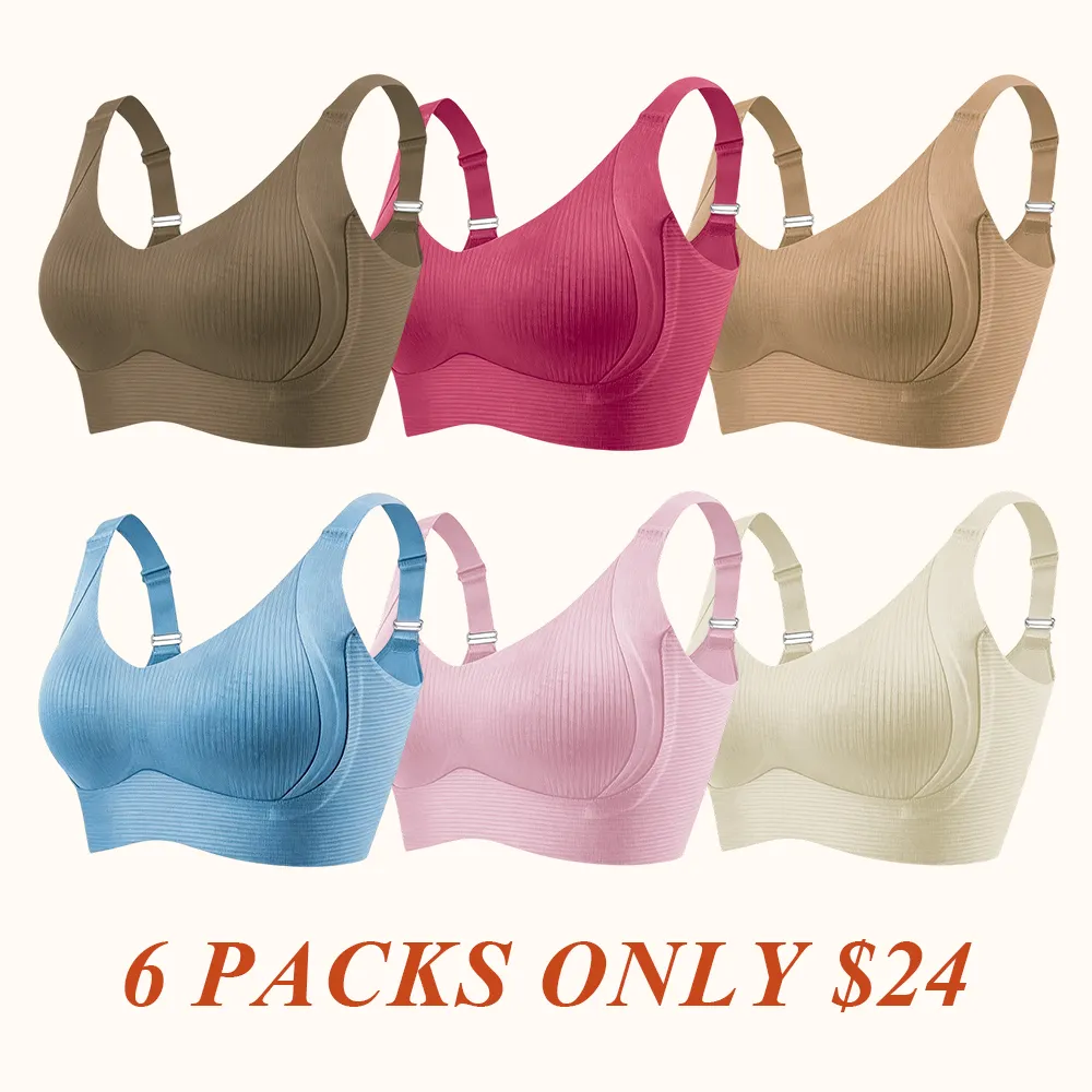 Women's Solid Color Wireless Bra