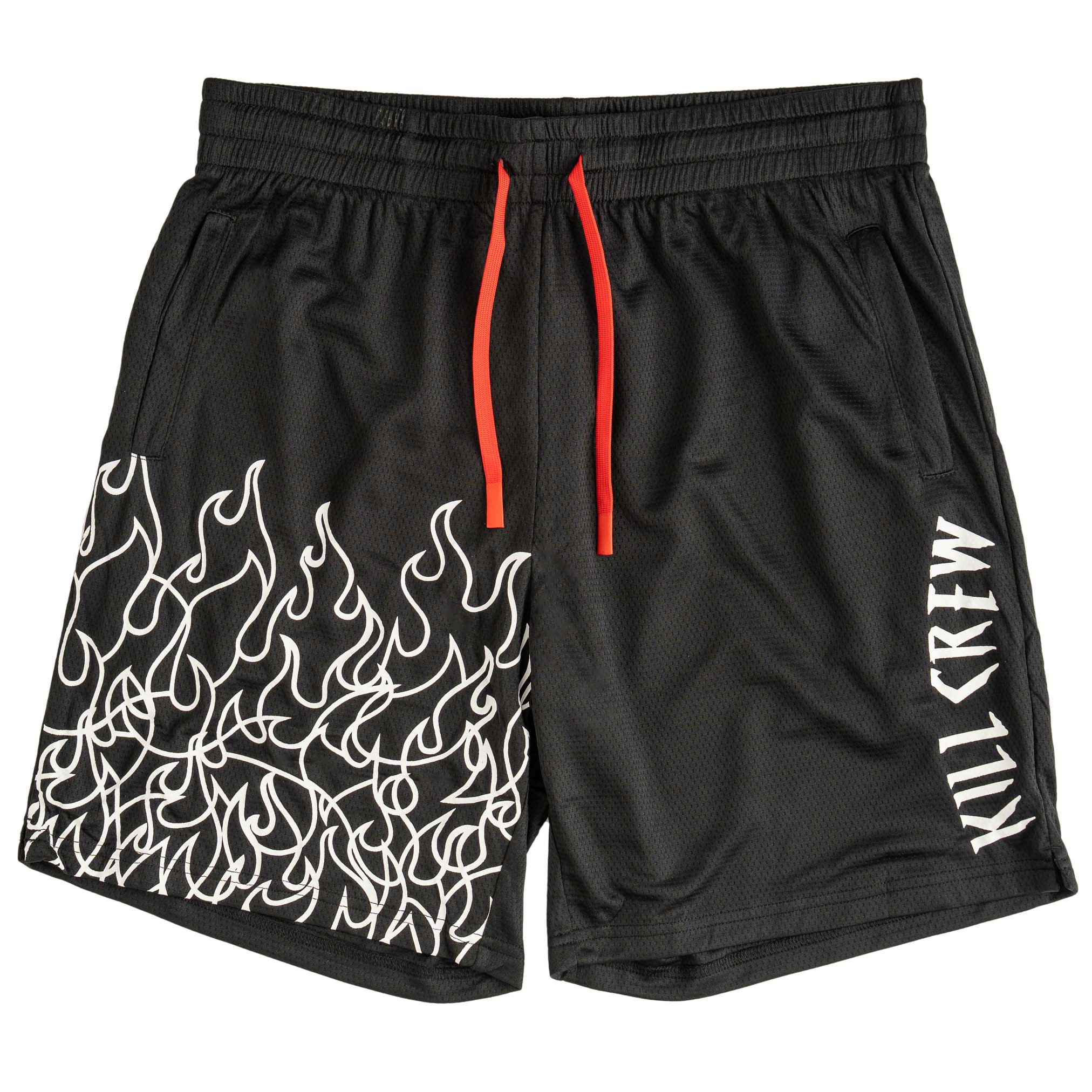 RELAXED CUT SHORTS FLAME - BLACK / WHITE