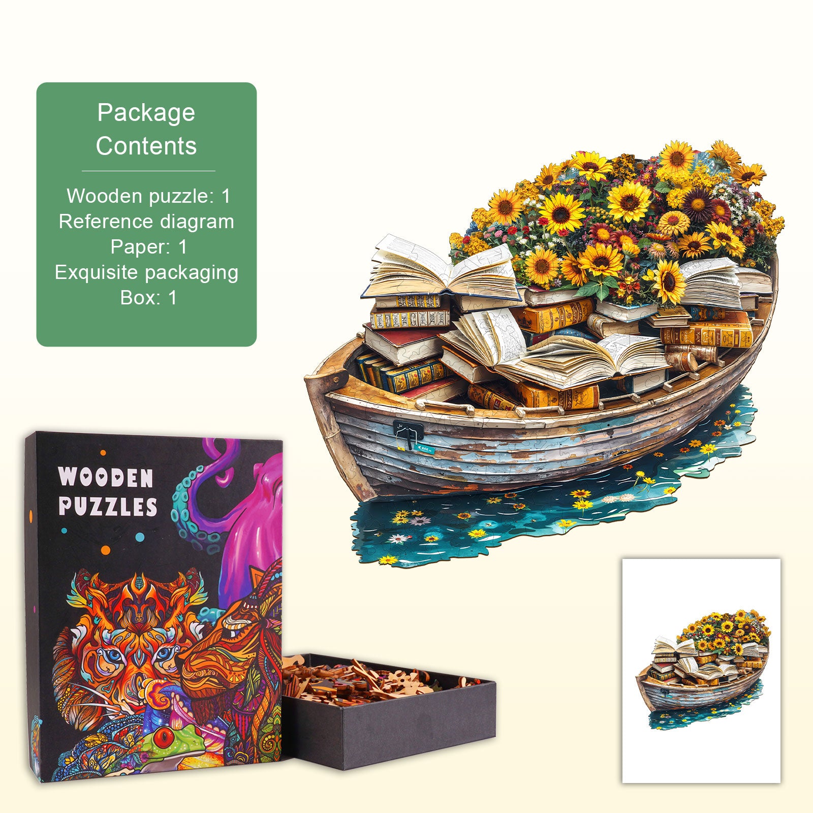 Read quietly Wooden Jigsaw Puzzle