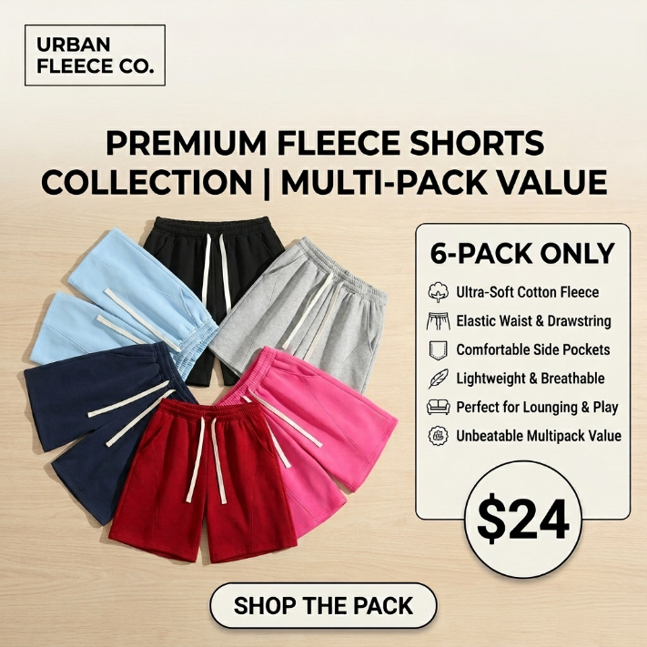 🔥🔥Men’s Essential Comfort Cotton Lounge Shorts - Relaxed Fit