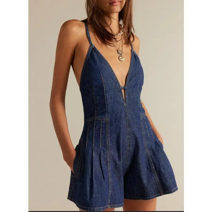 Women's Sleeveless Deep V Neck Shorts (Just $4 Each!)