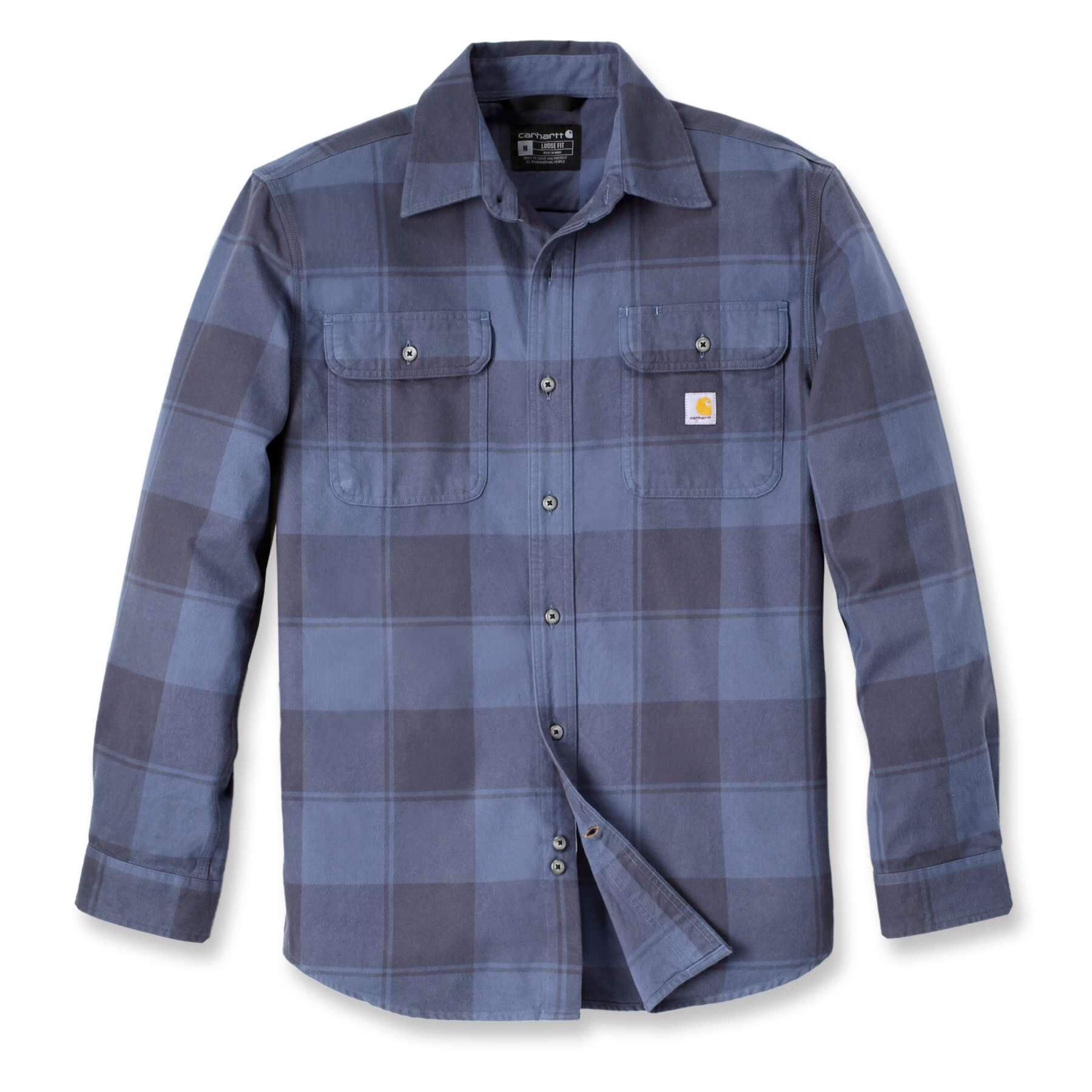 CHT Heavyweight Flannel Loose Fit Long-Sleeve Plaid Shirt 106356