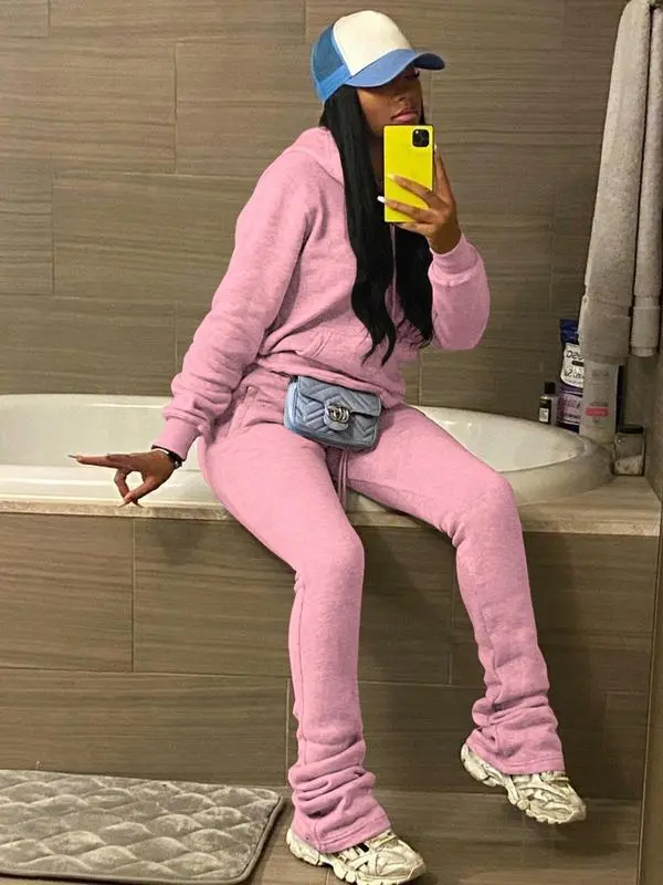 Womens Sweatshirt 2 Piece Pants Set