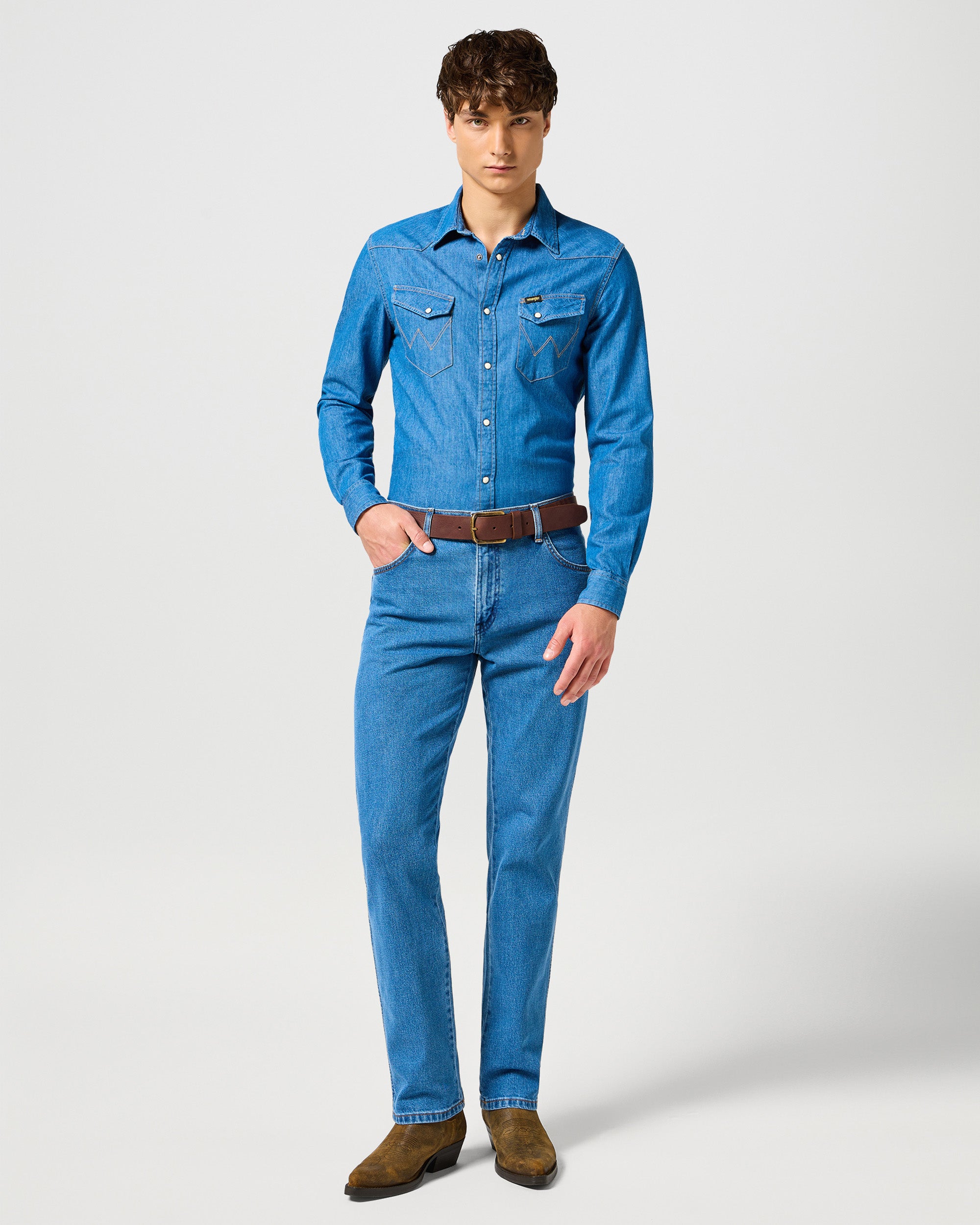 Texas Stretch Authentic Straight Mens Jeans - Desert Mirage