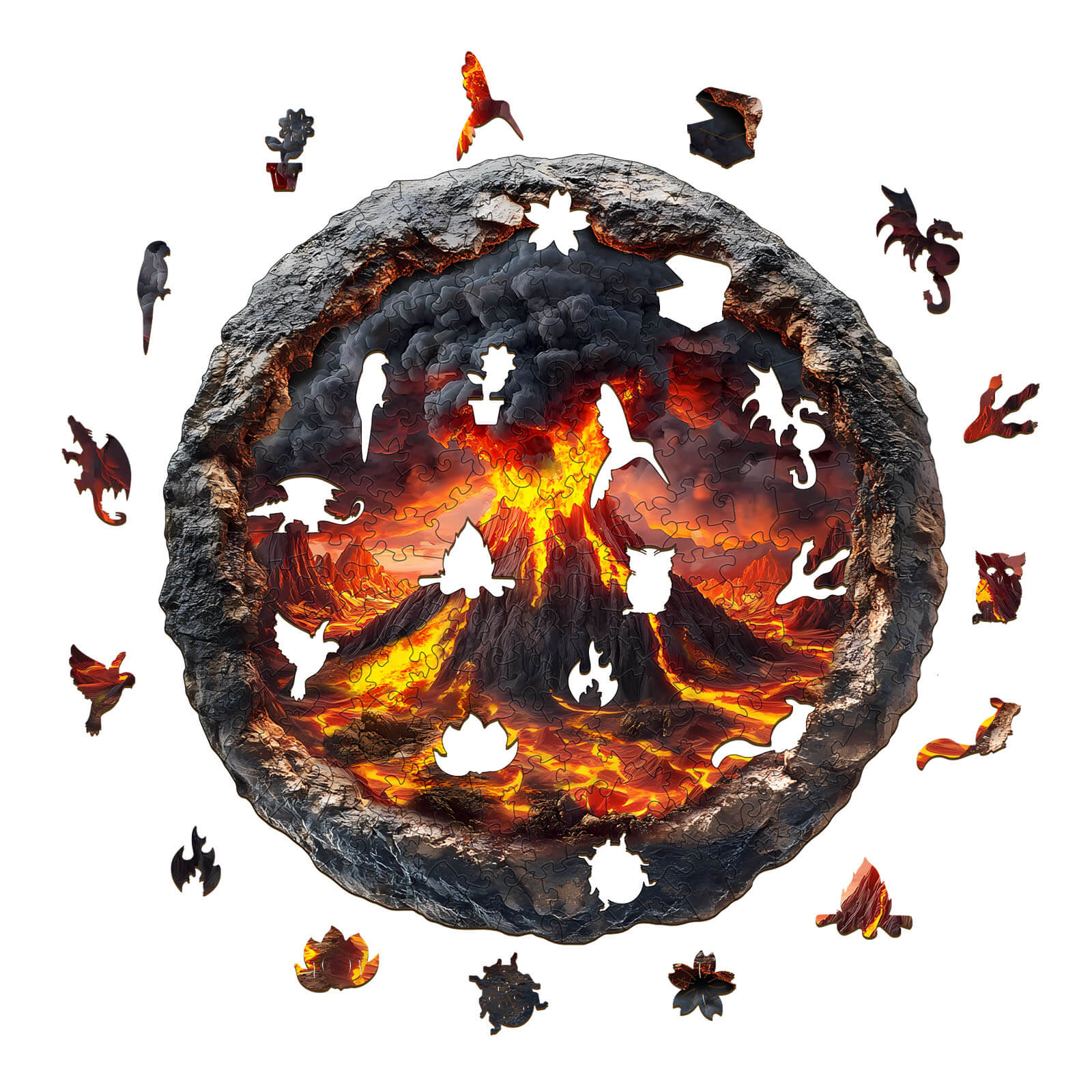 3D Volcanic Eruption Wooden Jigsaw Puzzle