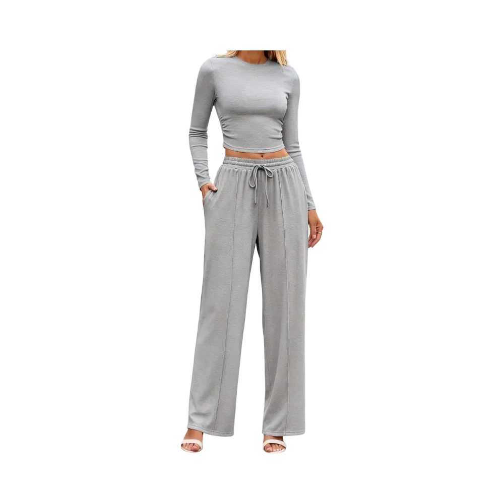 Women's 2-Piece Ribbed Knit Set