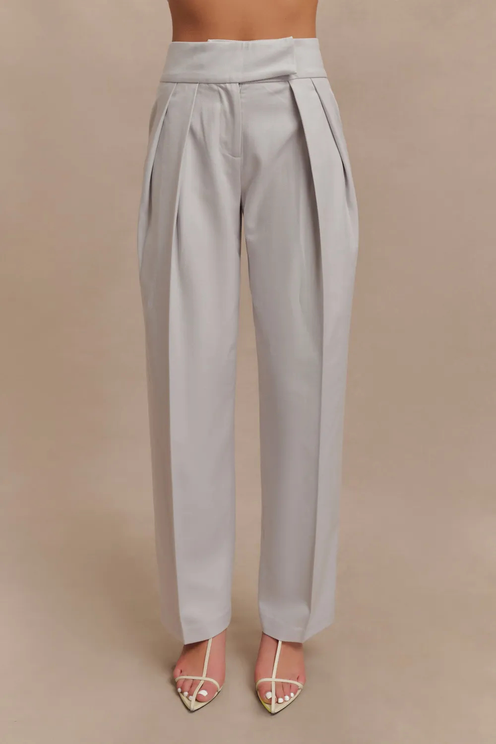 Pleated High Waisted Pants