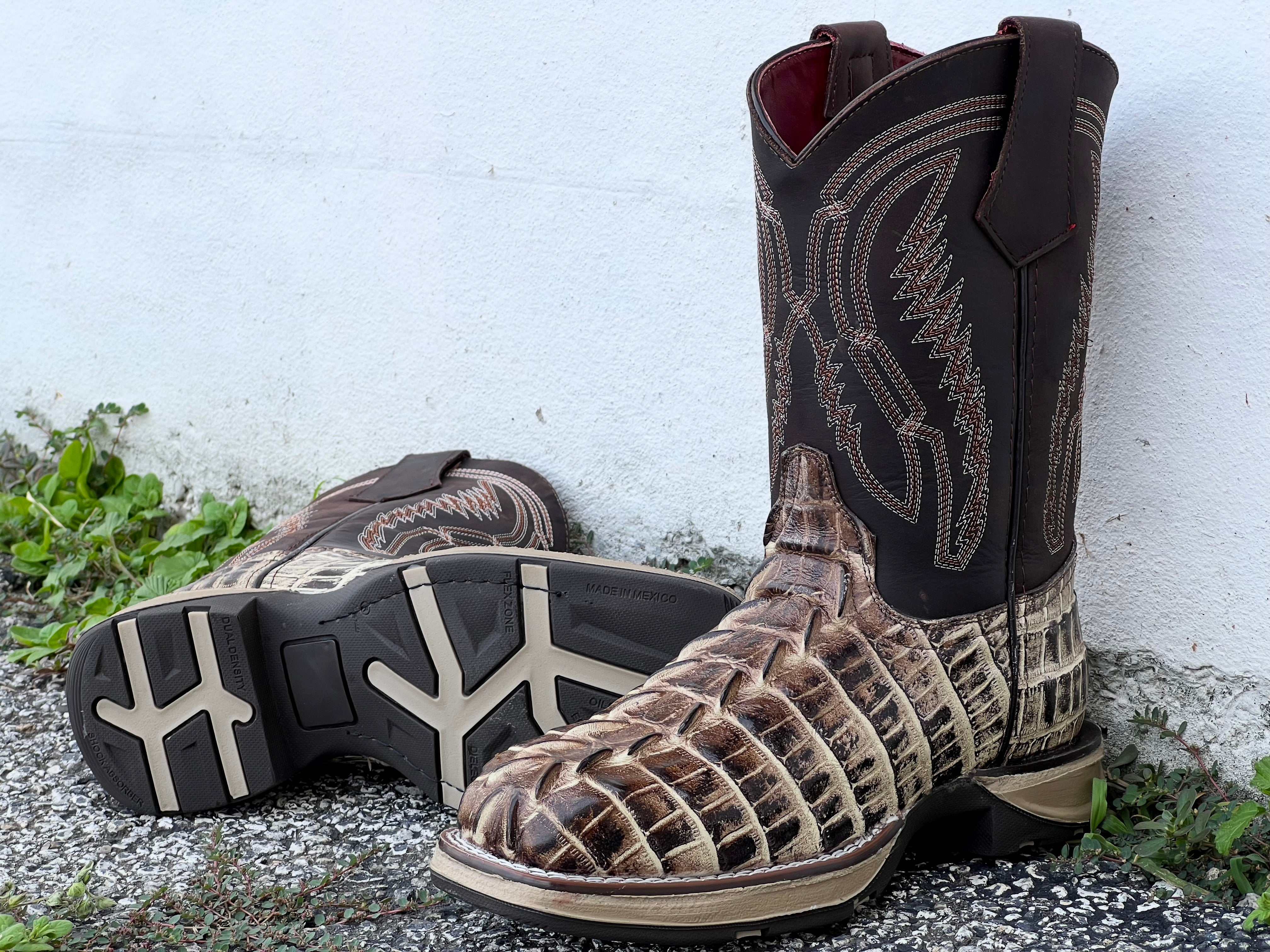 Men’s Orix Caimán Tail Leather Work Boots -  Composite Toe