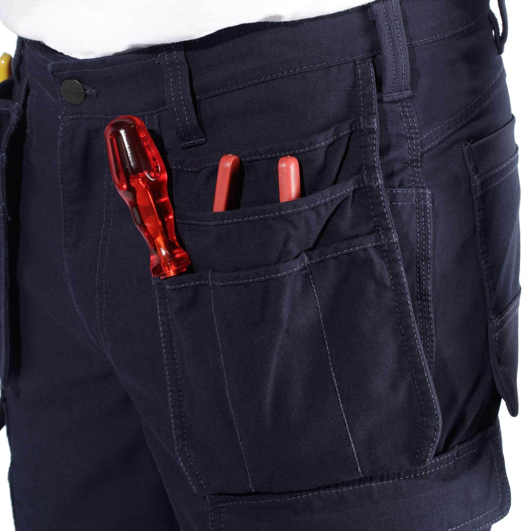 CHT Steel Relaxed Fit Double Front Multi-Pocket Cargo Trousers 103337