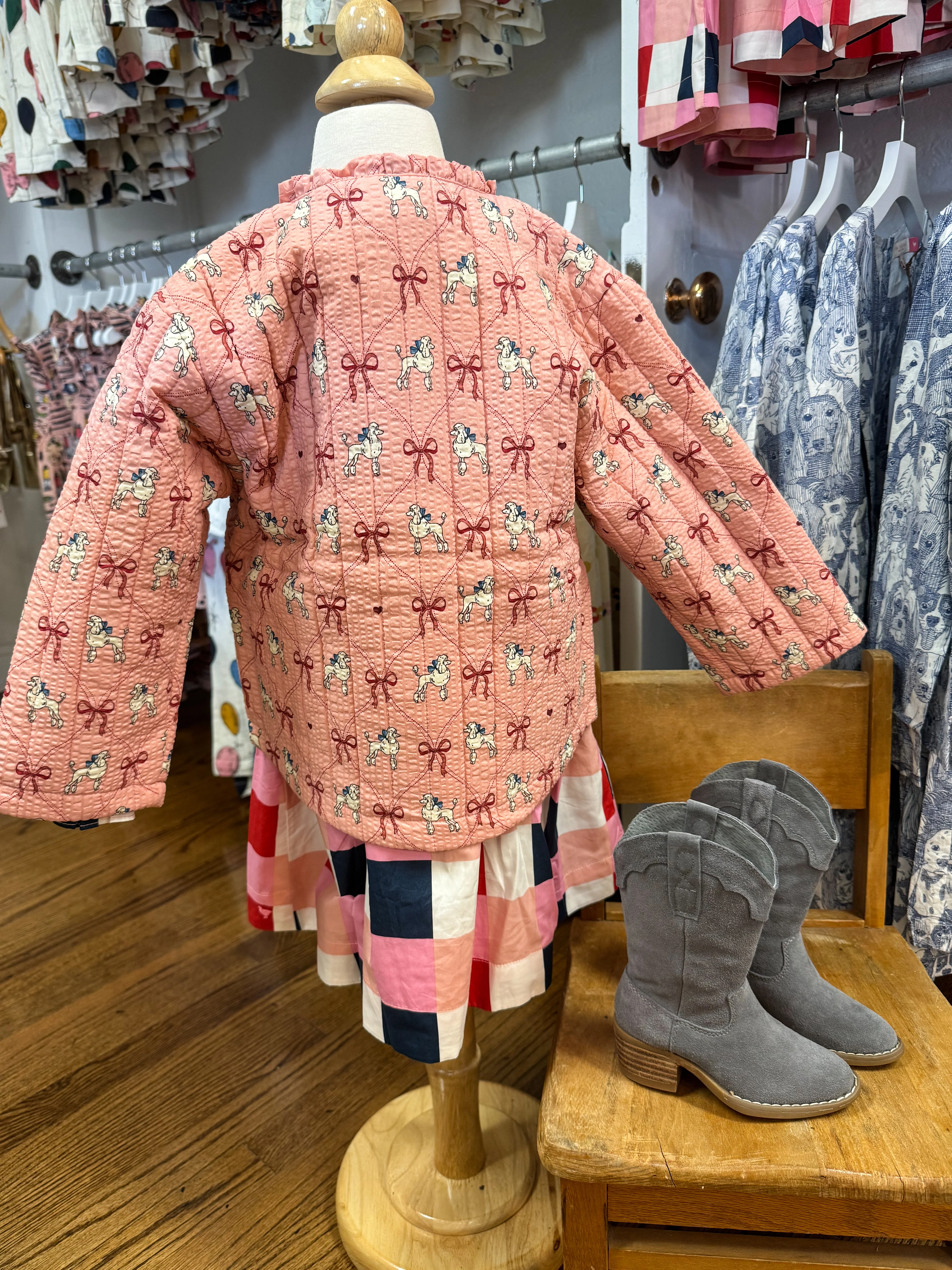 lunella quilted jacket gots - poodle