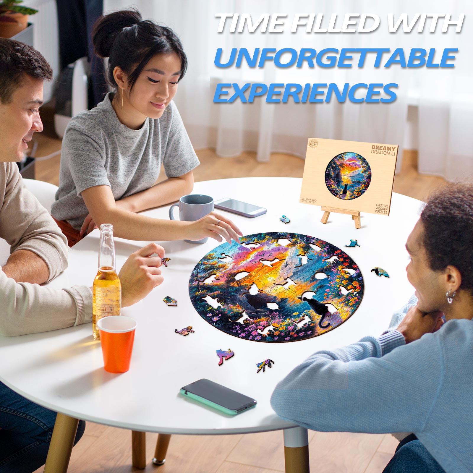 Sunset Kitten Wooden Jigsaw Puzzle