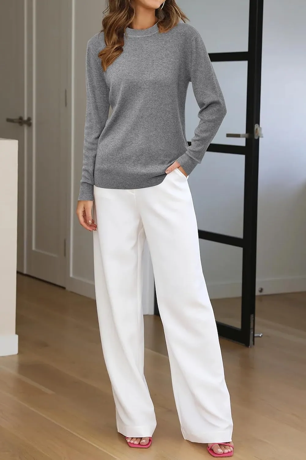 Women Fashion Wool Blend Sweater