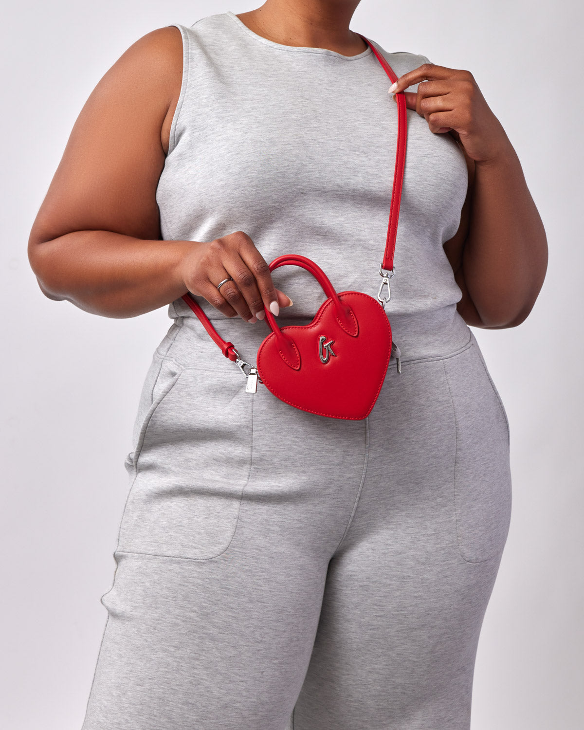 MINI HEART BAG - RED