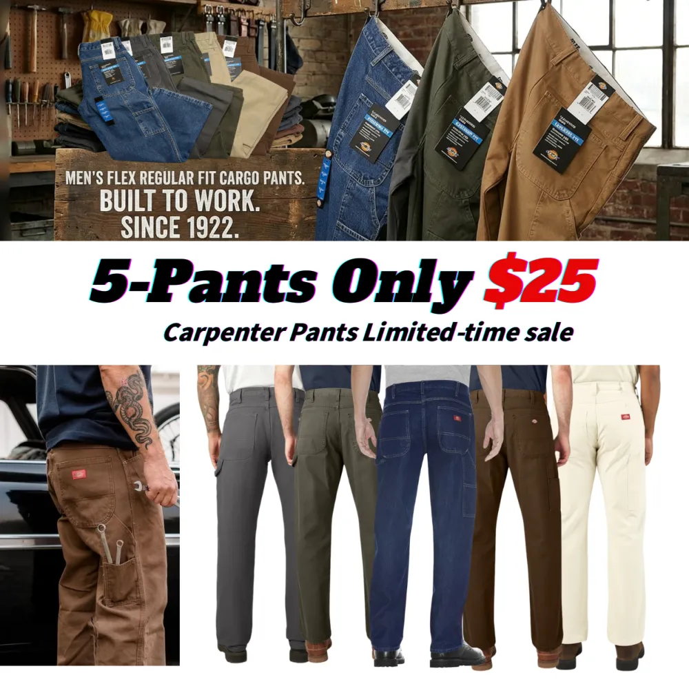 Men's Relaxed Fit Heavyweight Duck Carpenter Pants