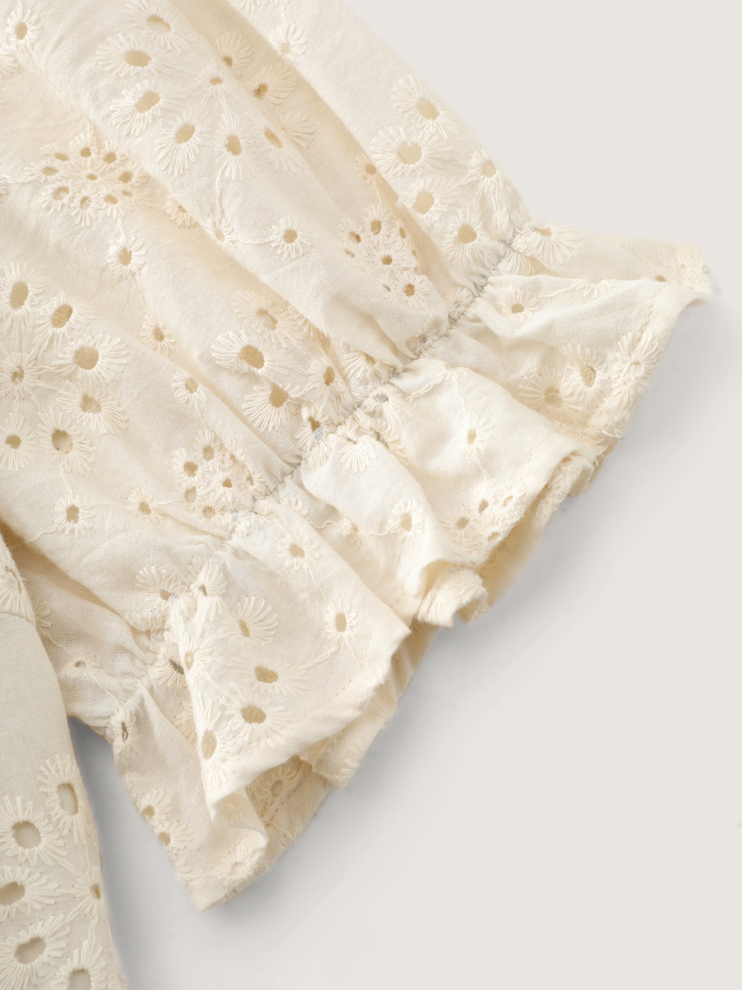 Embroidered Notched Collar Mini Dress