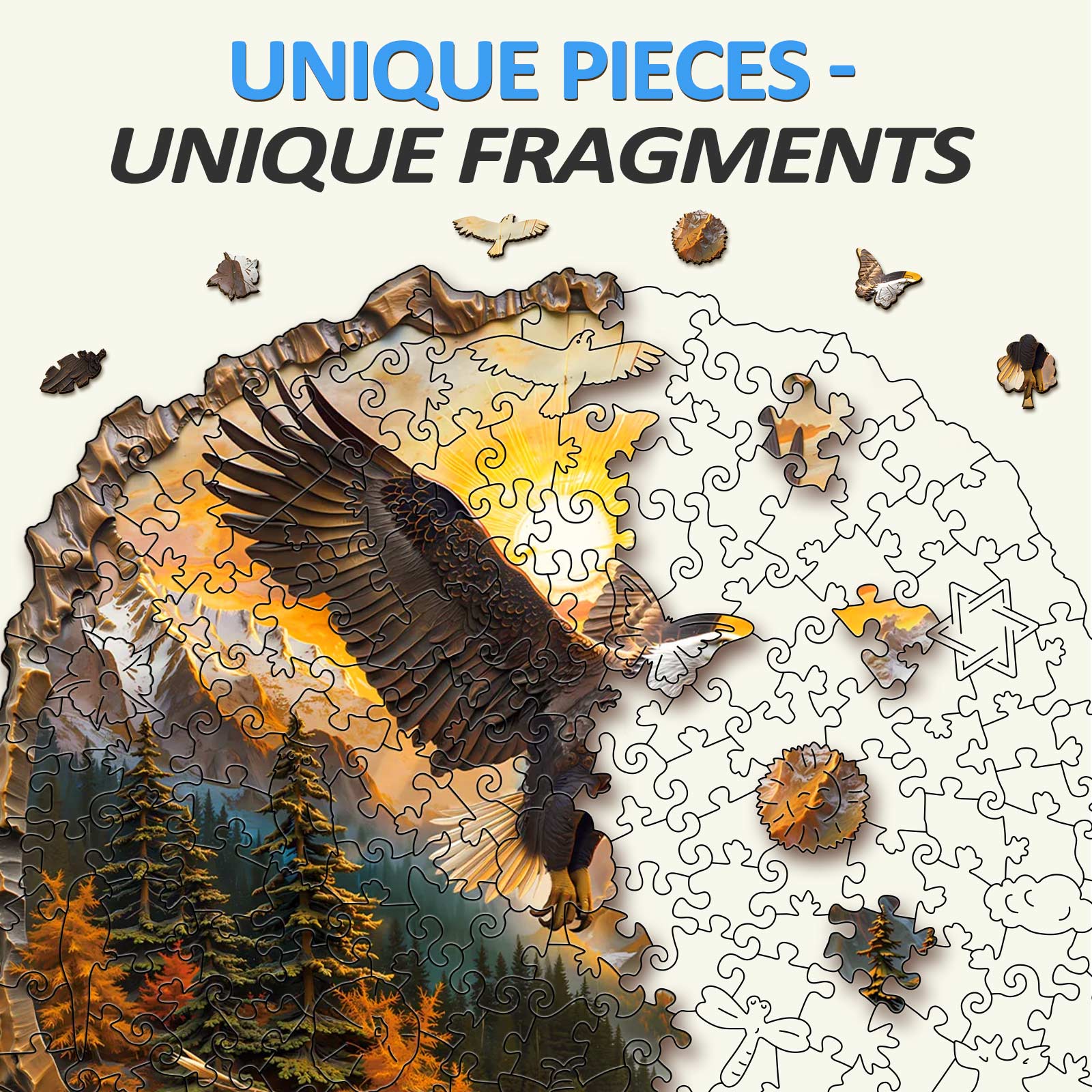 King of the Sky Wooden Jigsaw Puzzle