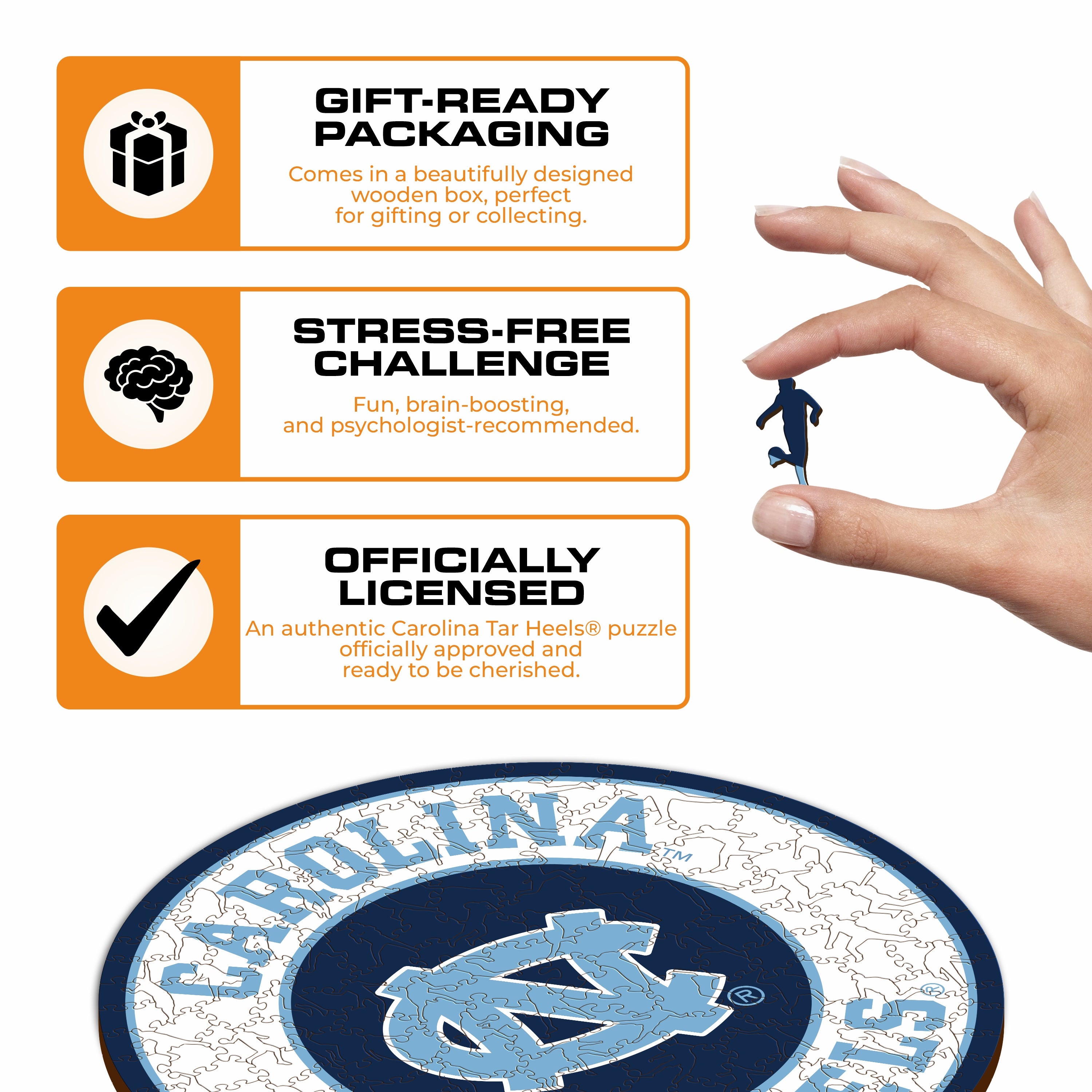 University of North Carolina - Wooden Puzzle