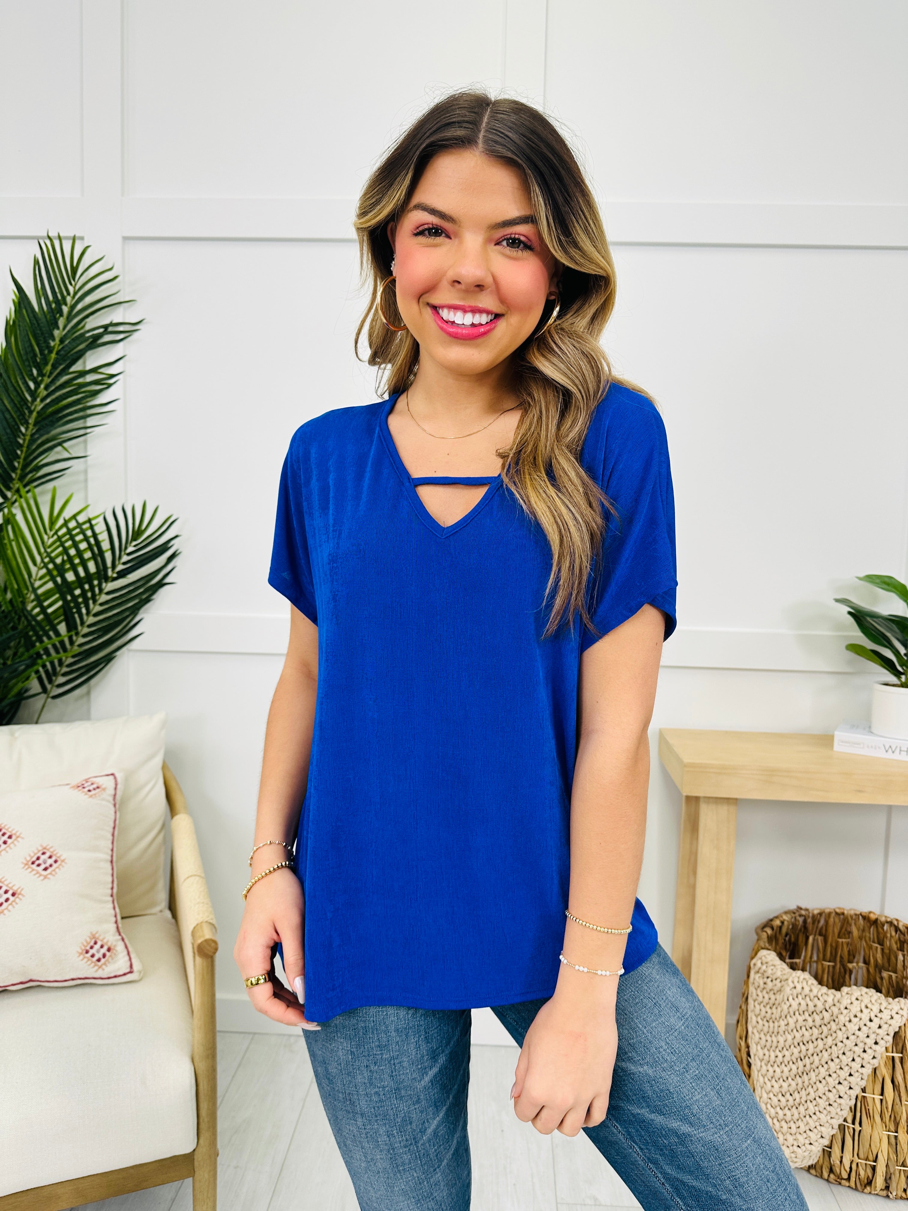 Cut To Perfection Top- Multiple Colors!