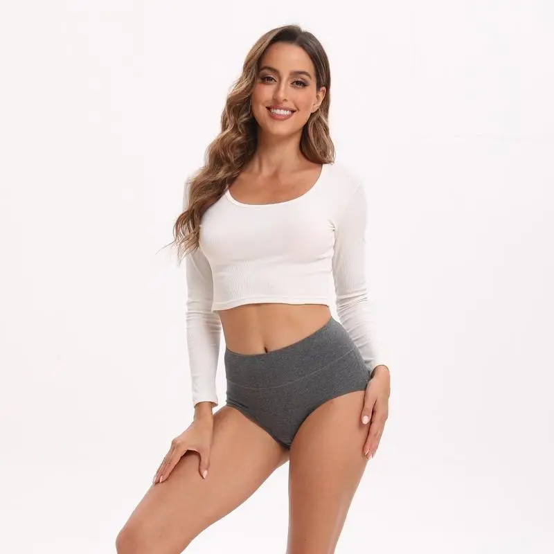 Women's High Waisted Cotton Panties 5-Pack
