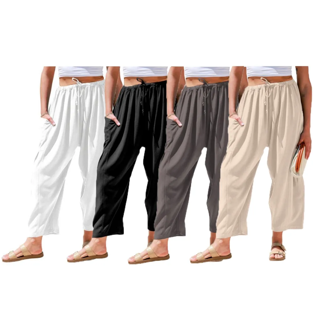 Womens Linen Wide Leg Pants (Less than $3 each!)