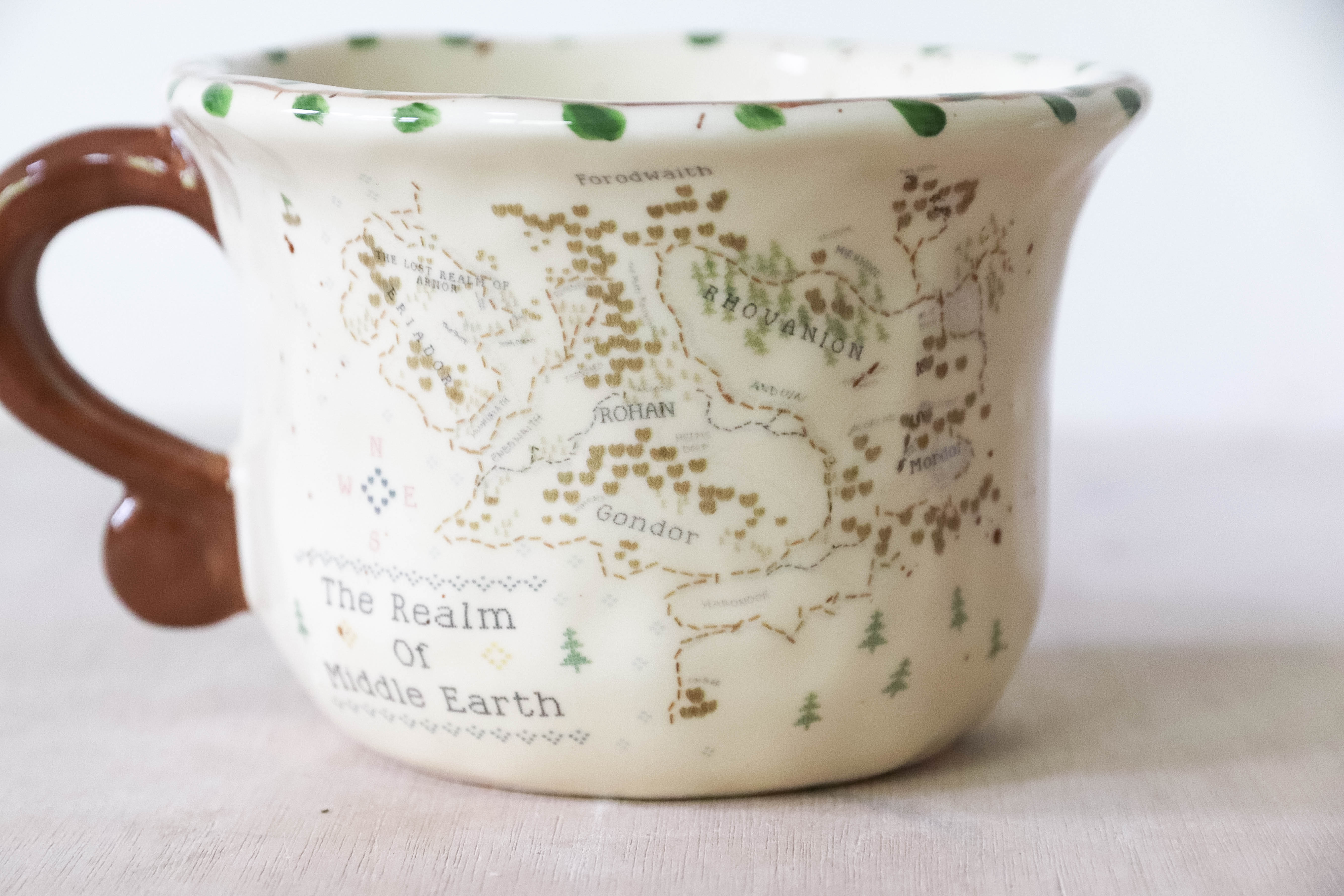Ivy Garland Cross Stitch Map Mug