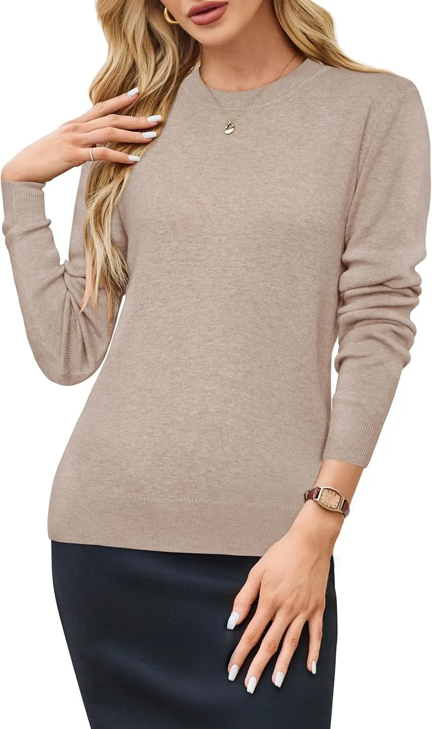 Women Fashion Wool Blend Sweater