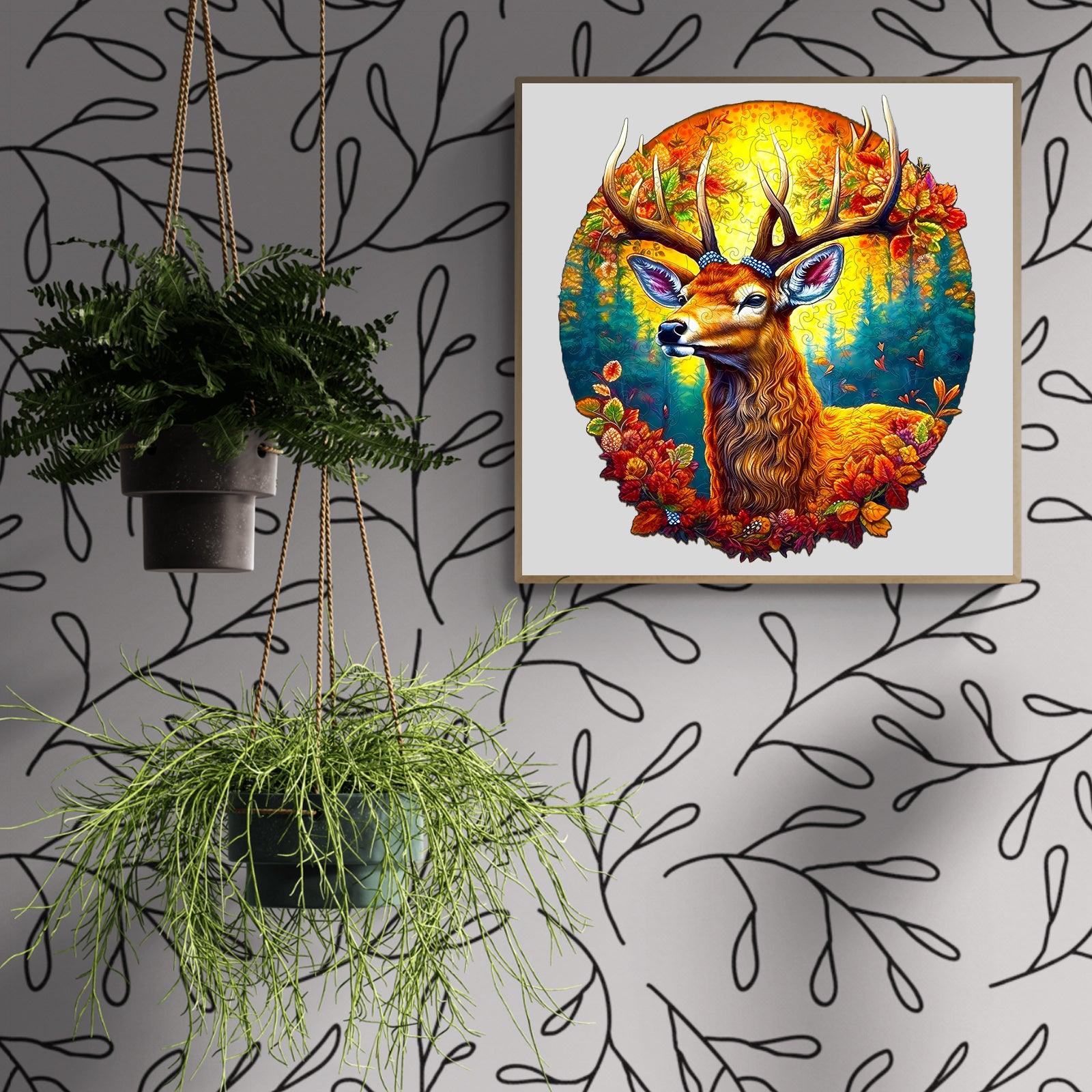 Deer Of Life-1 Wooden Jigsaw Puzzle