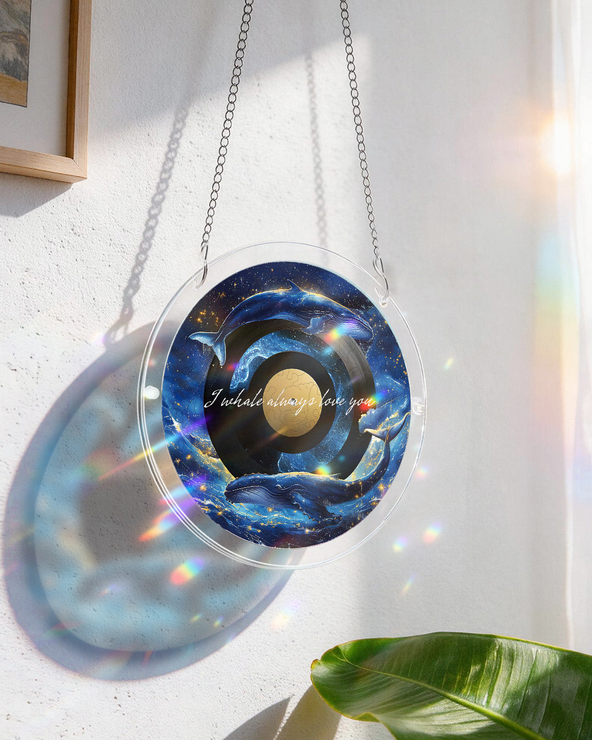 Galactic Whale Dream Light Suncatcher-Acrylic Window Art