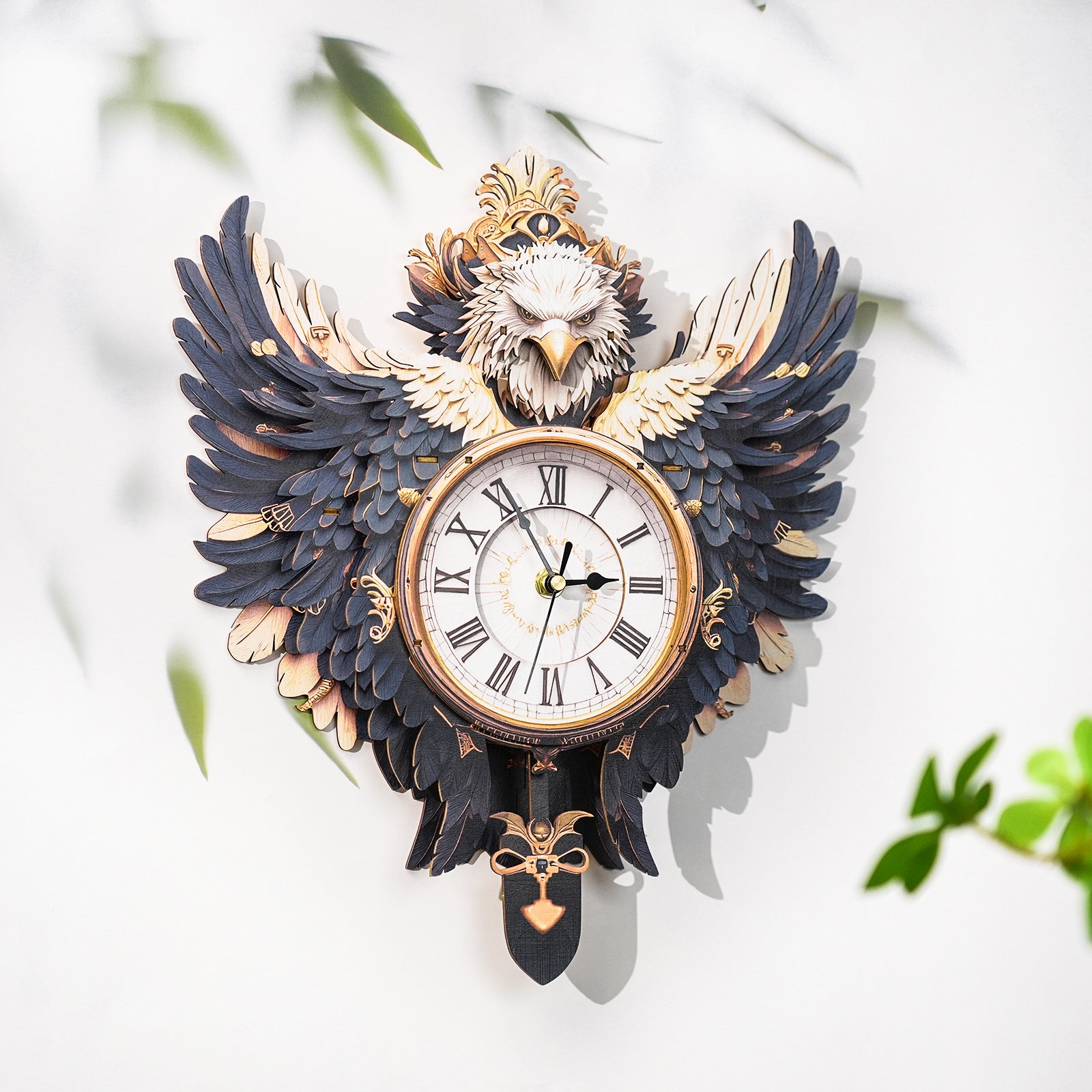 Eagle– DIY Wooden Clock, 3D Puzzle Craft Kit