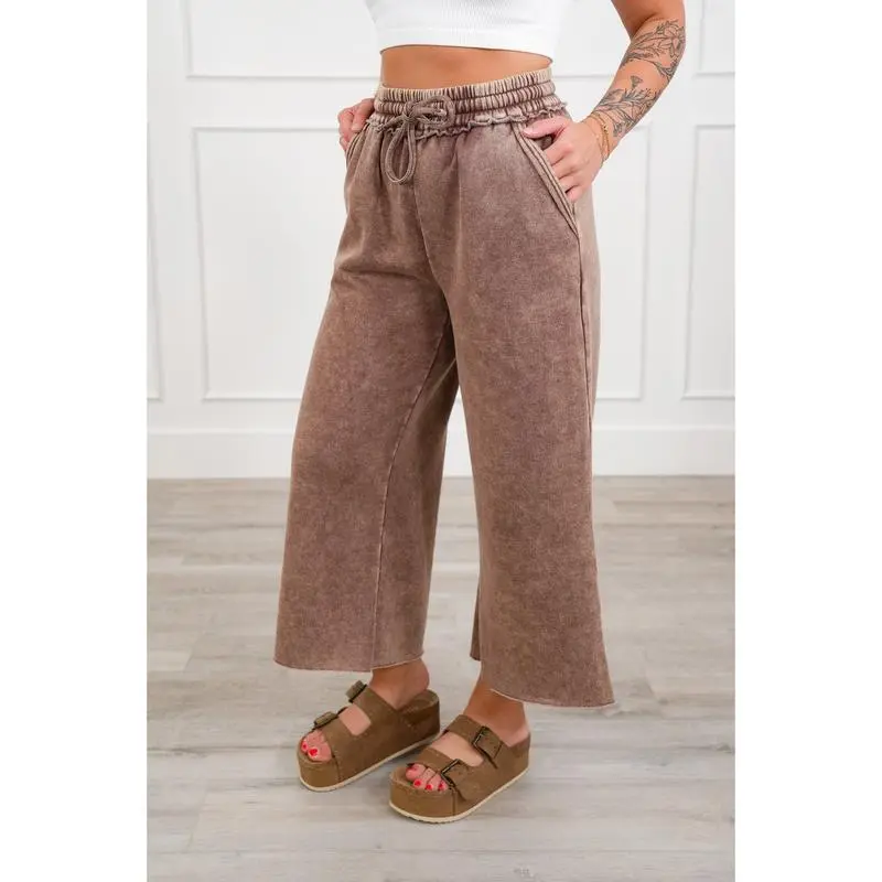 Limited-Time Fleece Palazzo Pants - Stylish Acid Wash(Just $3 Each!)
