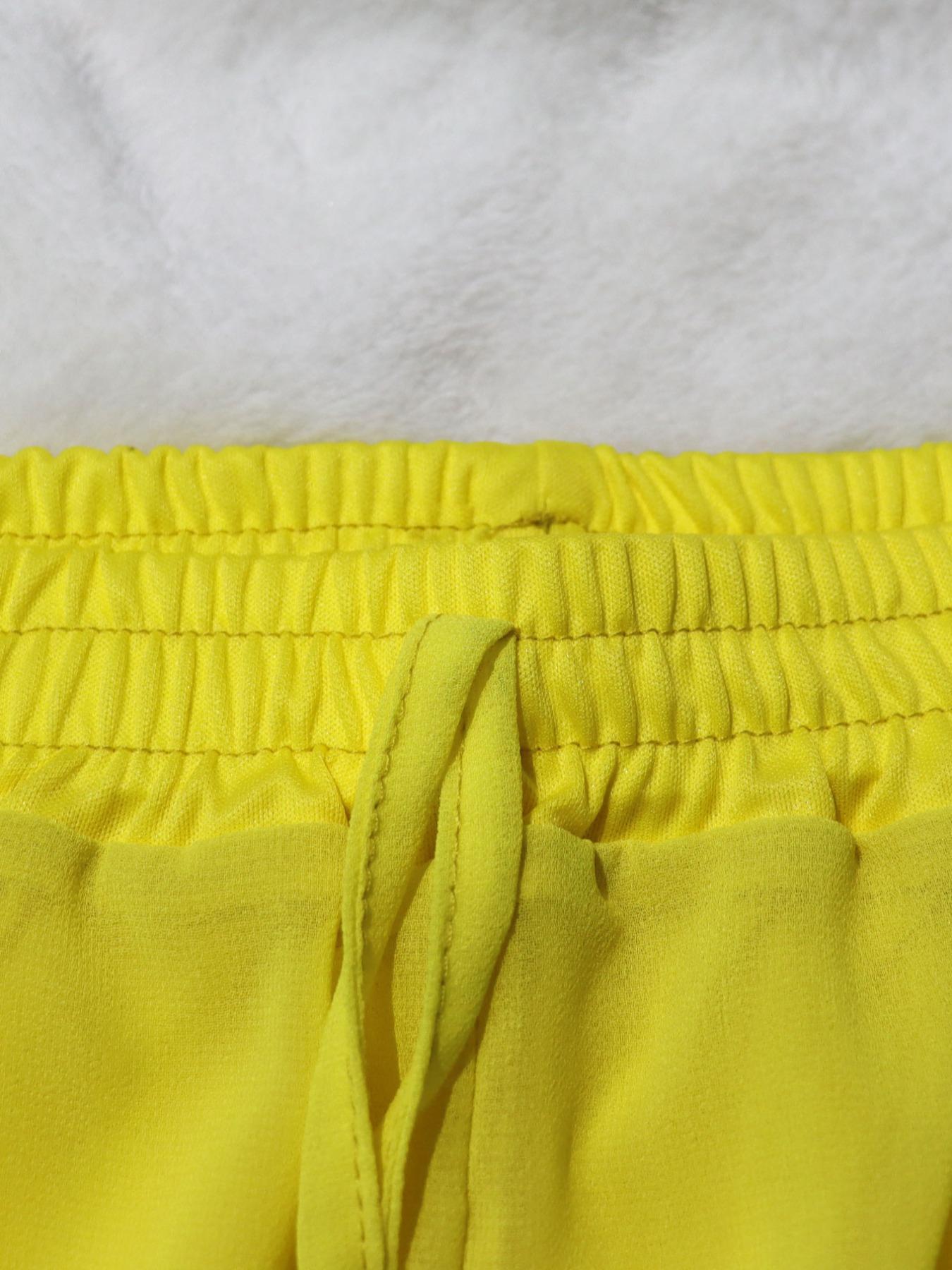 Women’s Solid Button Front Shirt & Shorts Two-Piece Set