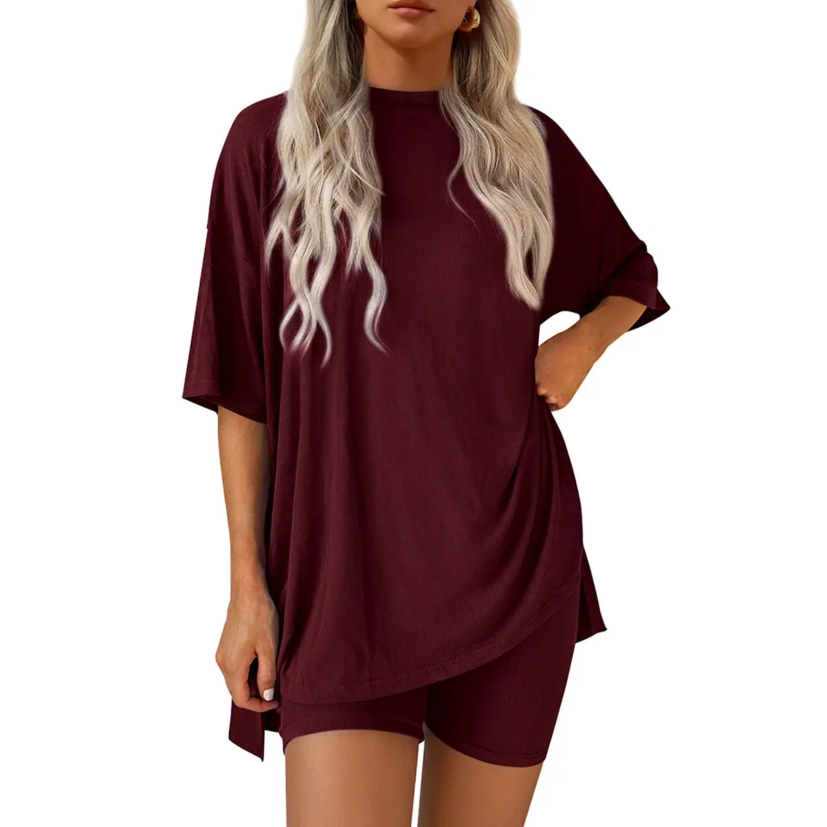Two-Piece Set For Women Summer Casual Oversized