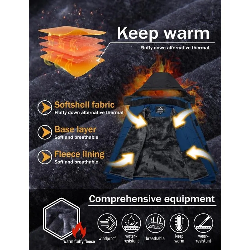 Men's Winter Waterproof Ski Jacket