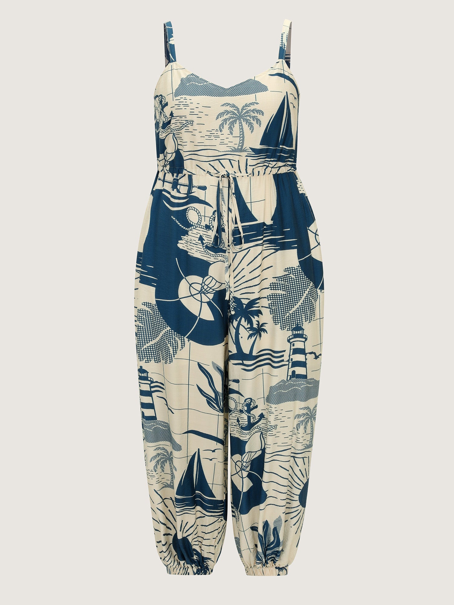 Holiday Ready Printed Cami Jumpsuit