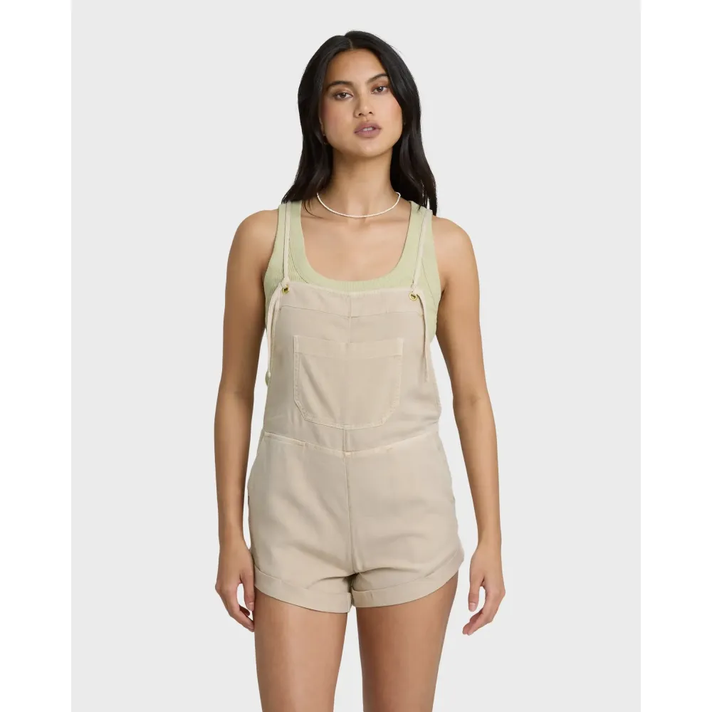 Women's Wild Pursuit Yarn-Dyed Overalls, Square Neck, Adjustable Tie Straps, Regular Fit