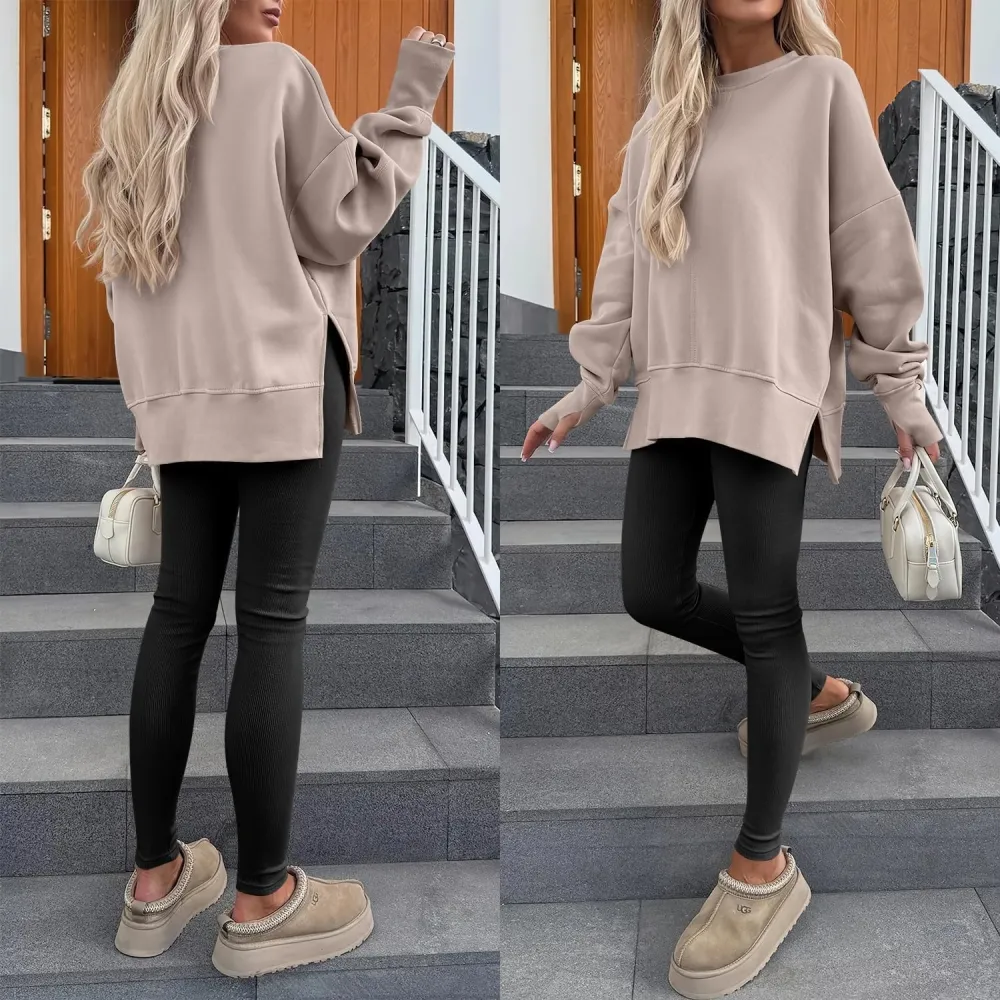 Women Oversized Sweatshirts Thumbhole Long Sleeve Hoodies Shirts