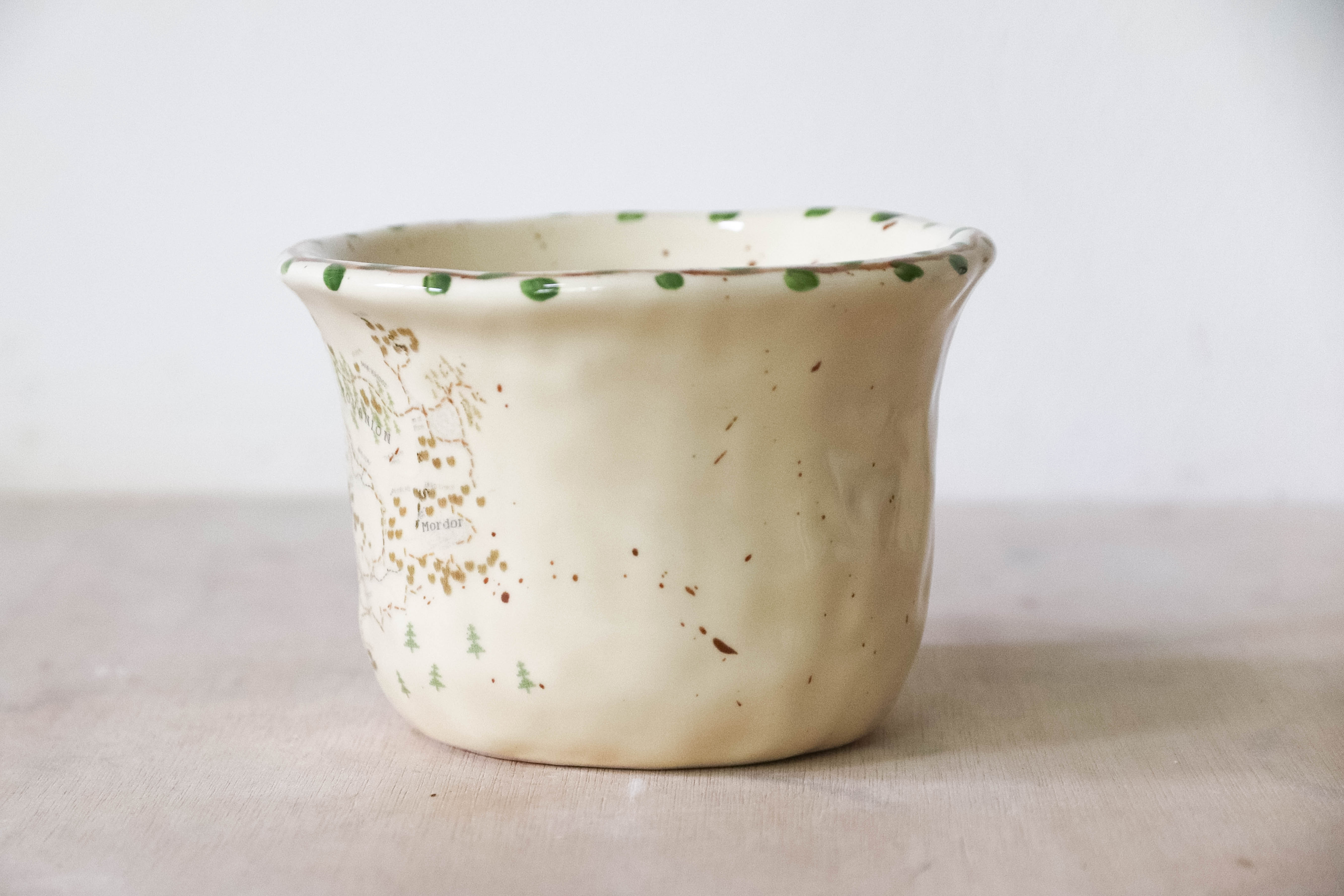 Ivy Garland Cross Stitch Map Mug