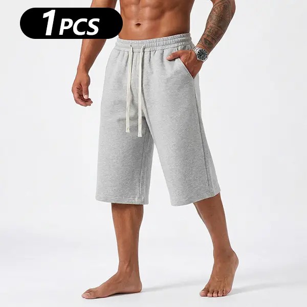 Men's Solid Pocket Waist Shorts