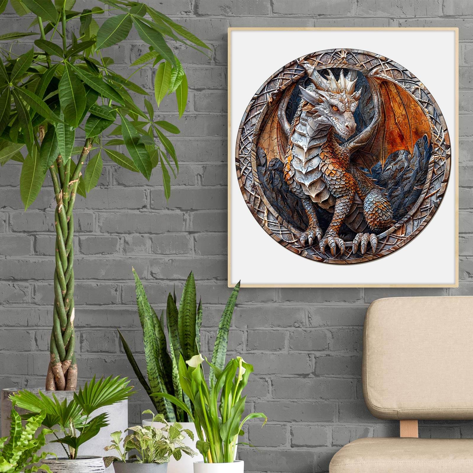 Cave Dragon Wooden Jigsaw Puzzle