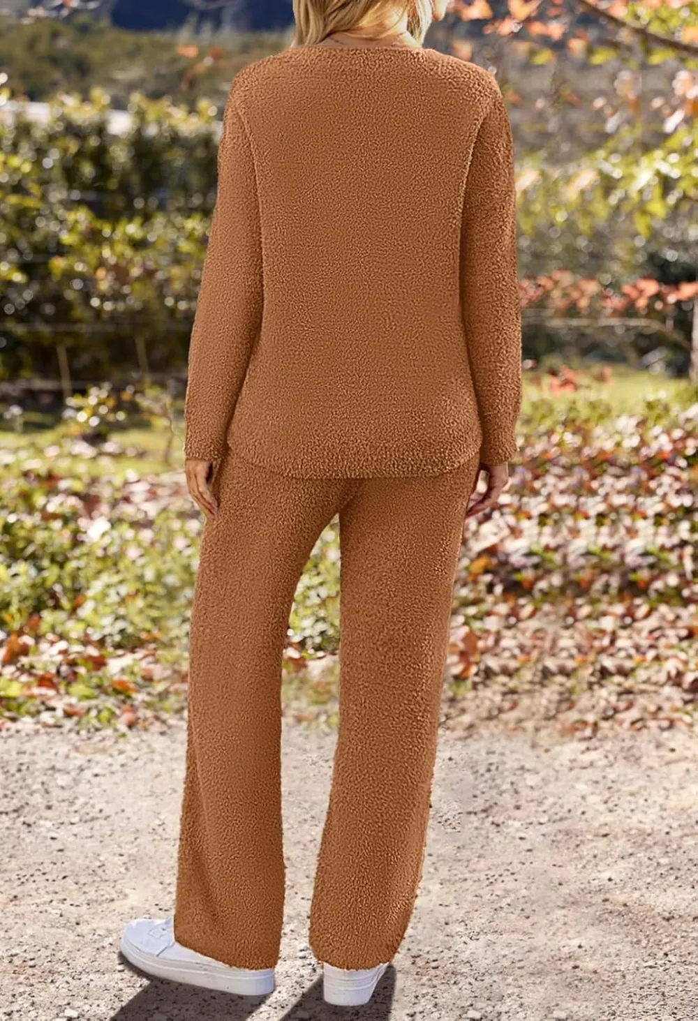 Women's Lounge Sets 2025 Fall Fashion 2 Piece Outfits Sweater Pajama Set