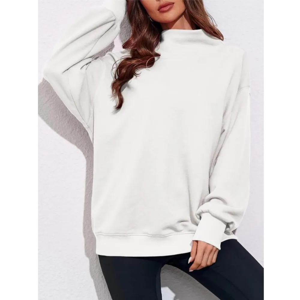 Women's Oversized Turtleneck Sweatshirt