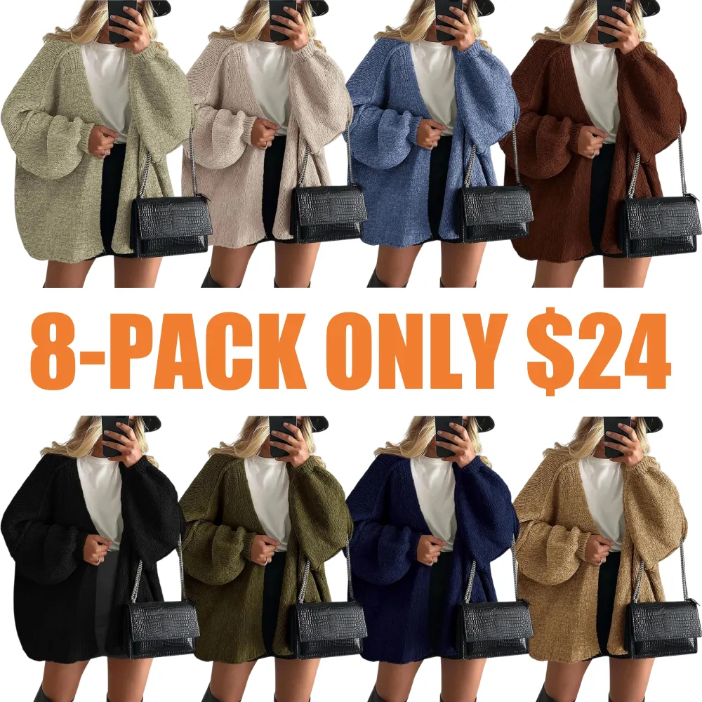 Women's Oversized Camel Cardigan